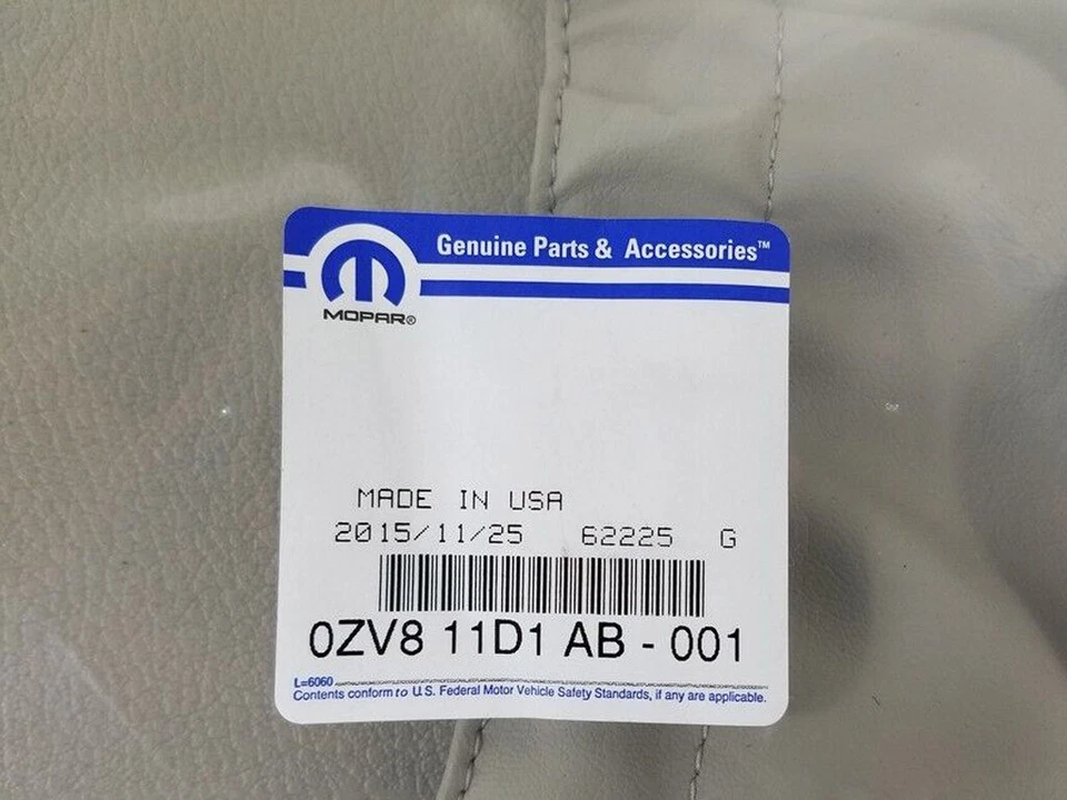 PANEL TRASERO ASIENTO CONDUCTOR DODGE DURANGO CHRYSLER ASPEN LUZ GRIS NUEVO MOPAR Foto 3 de 3