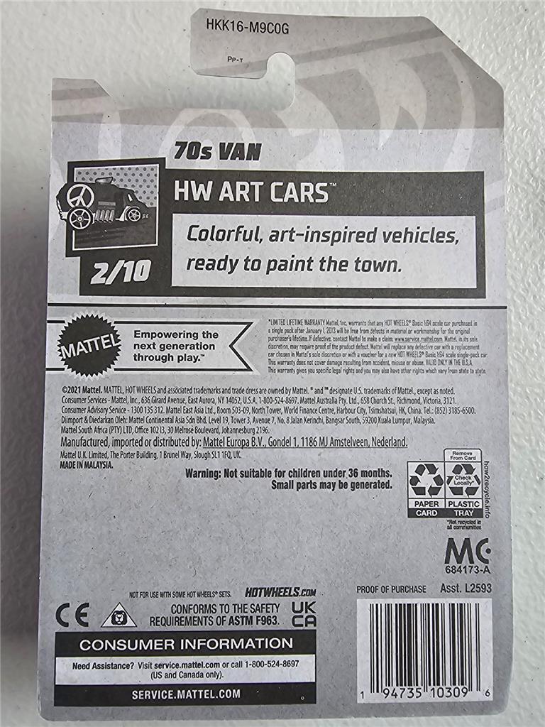 2023 Hot Wheels 16/250 HKK16 70s Van HW Art Cars 2/10 | eBay 2023 Hot Wheels 16/250 HKK16 70s Van HW Art Cars 2/10 | eBay