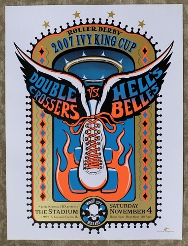 ROLLER DERBY 2007 Ivy King Cup HELL S BELLES Double Crossers SCREEN 