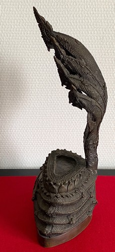 Rare Large Bronze Buddha on a Naga - Thailand - Picture 12 of 16