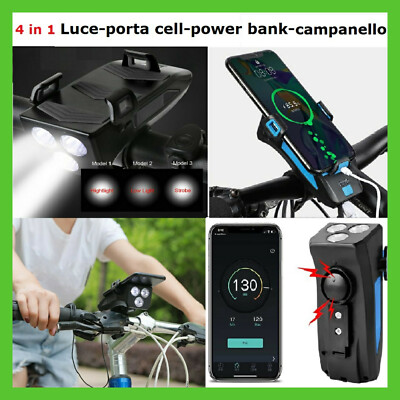 Luce anteriore per bici a led ricaricabile usb bicicletta faro