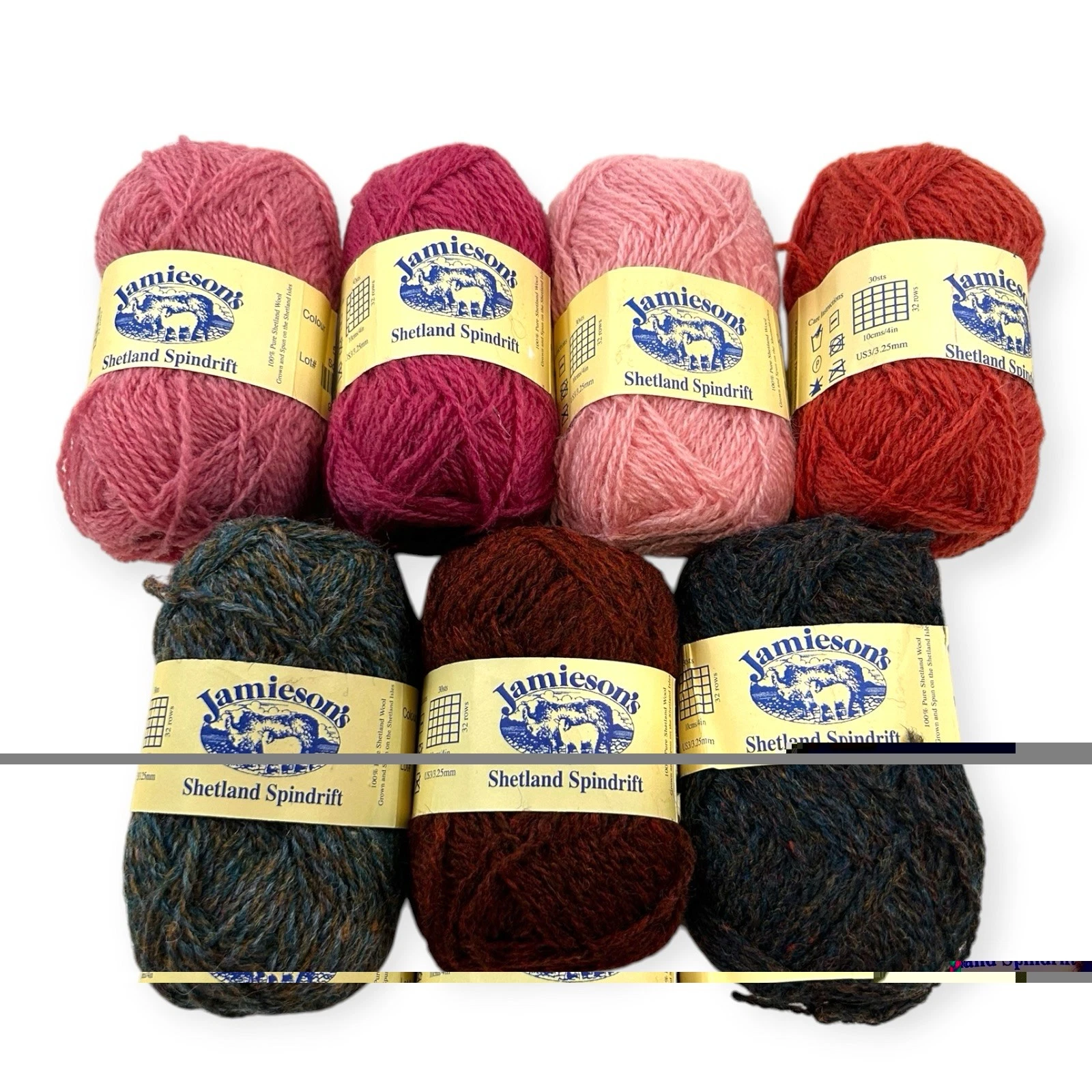 Jamieson's Shetland Spindrift 100% Pure Shetland Wool Multicolor Yarn Lot 198g B image 1