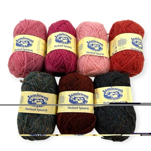 Jamieson's Shetland Spindrift 100% Pure Shetland Wool Multicolor Yarn Lot 198g B - product listing photo
