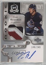 2006-07 Upper Deck The Cup Rookie 148/249 Luc Bourdon #165 Patch Auto 0c3