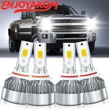 For Chevrolet Silverado 1500 3500 Classic 2007 LED Headlight Bulb Hi Lo Beam