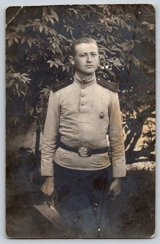 Postcard RPPC - Pre-WW1 German Military Officer?