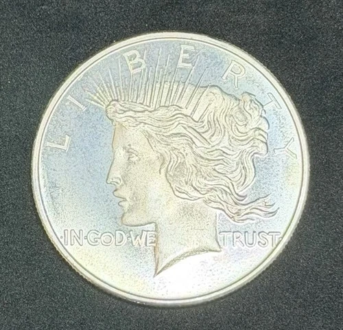 1 oz Silver Peace Round BU .999 Fine, One Troy Ounce, Vintage No Reserve #607
