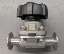 GEMU 673025D8840130-1507 Manual Sanitary Diaphragm Valve 1" Tri-Clamp - Used
