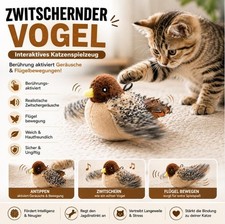Interaktives Katzenspielzeug Vogel Flatternd ...