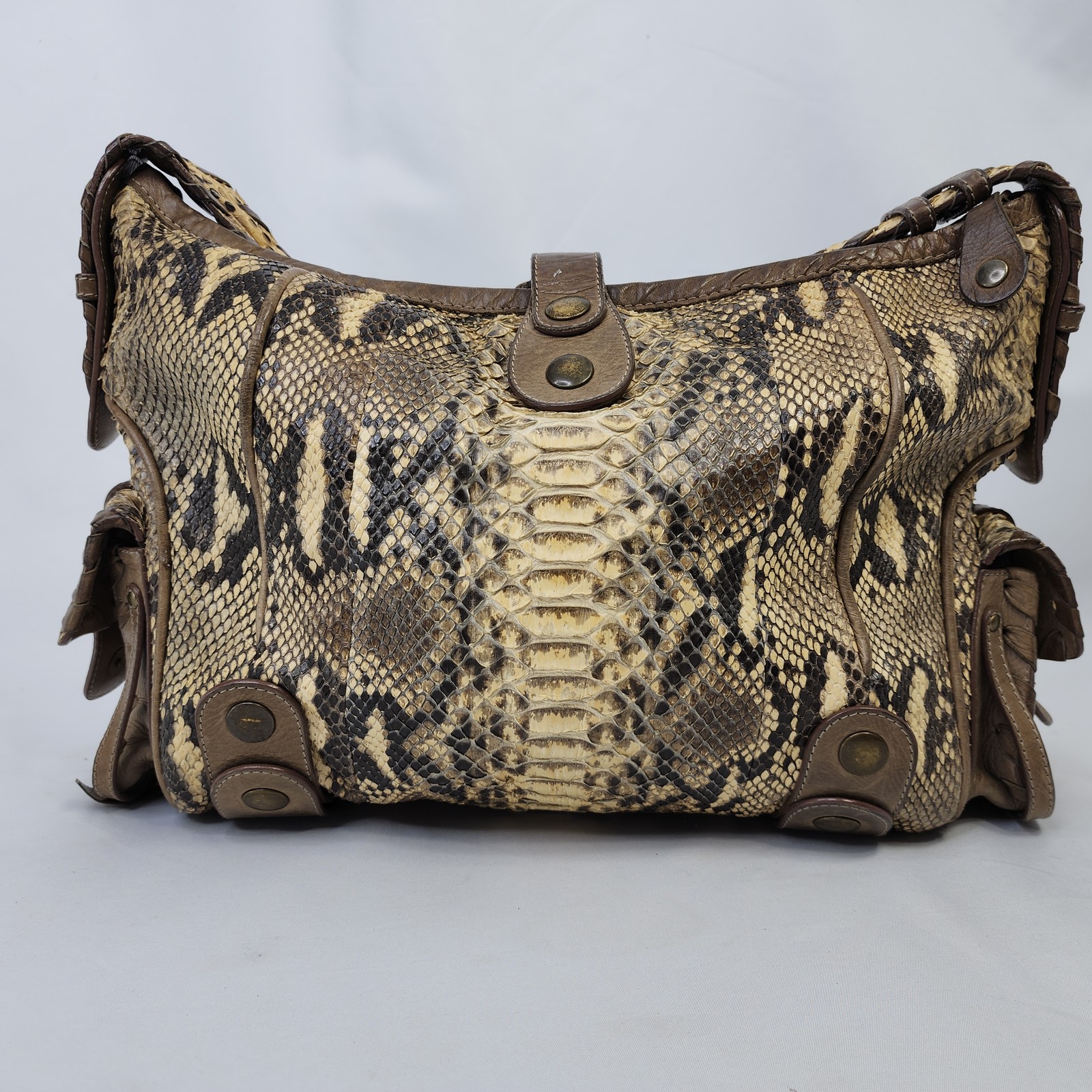 Chloe Python Snakeskin Leather Silverado Shoulder… - image 4