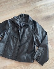 Zara.Oversized Leather Jacket.