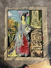 Rare Vintage Royal Paris Needlepoint Tapestry Victorian 16  X 19 /2  