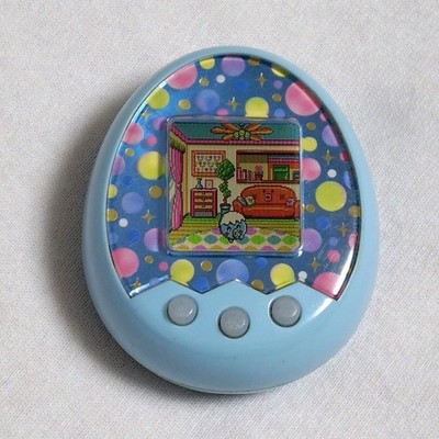 Tamagotchi Mix Light Blue Virtual Pet Toy Game Japan Bandai No Box Used  