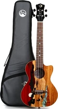 Luna Vista Deer Acoustic-electric Tenor Ukulele - Gloss Natural