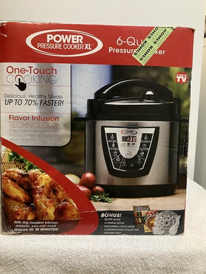 #ad Power Pressure Cooker XL Tristar 6 Quart One Touch Cooking PPC770 W Box Tested $55.00