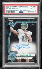 2024 Bowman U Chrome Sapphire Edition Black 6/10 Ty Thompson PSA 10 Auto 3hd