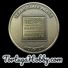 Texas State Parks Wildlife Geocache Challenge Coin - Houston