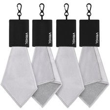 2 Sided Portable Glasses Cleaner Cloth Keychain,Reusable Glasses Cleaning Kit Tr