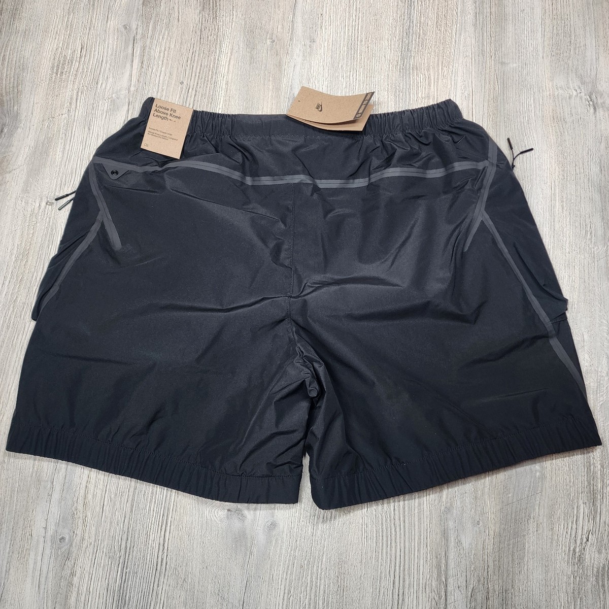 Nike Tech Woven Super Lightweight Cargo Shorts Black Mens Size M