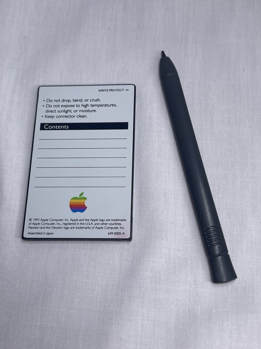 1993 Apple Newton H1000 Message Pad Stylus New Batteries Leather