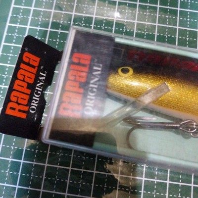 Rapala Original Floating Minnow F18 G Balsa Finland Salty Fishing Lure