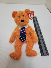 Ty Beanie Baby Pappa Orange - Bear 2002 Fathers Day Stuffed Plush Toy