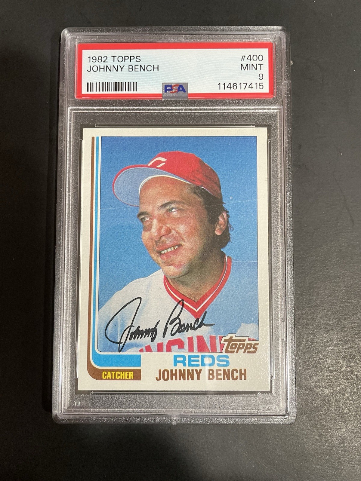 1982 TOPPS JOHNNY BENCH, #400, PSA 9, HOF (Free Shipping On Any 3!)