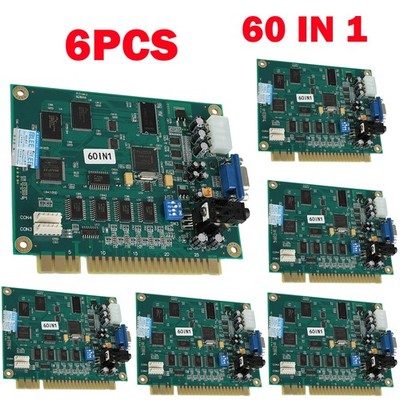6x 60 In1 Multicade PCB Board CGA/VGA Output For Classic Jamma Arcade Game HOT