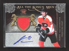 James Van Riemsdyk 2010-11 Crown Royal All The Kings Man Auto Jersey #/100