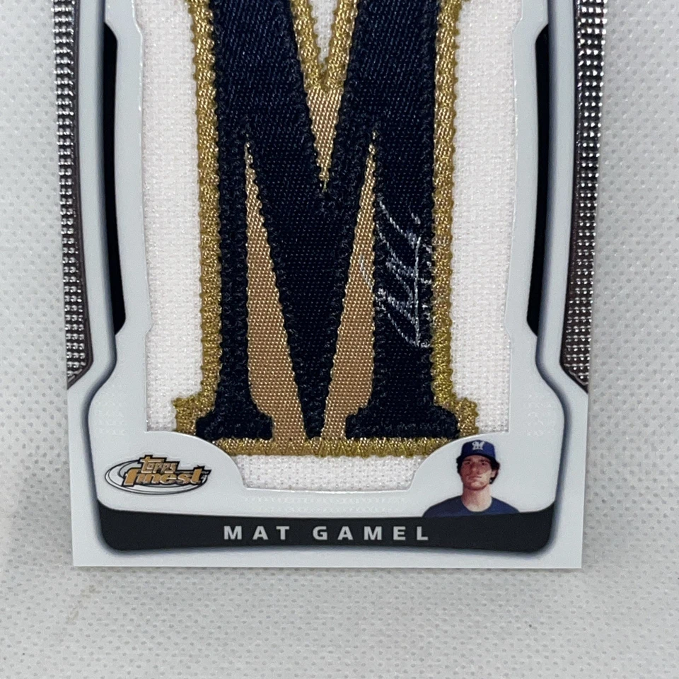 Mat Gamel 2009 Topps Finest Autograph Auto Letter M Patch /285 Milwaukee Brewers - Image 3 of 4