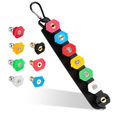 #ad #ad Set of 7 Pressure Washer Nozzle Tips 1 4 Inch Quick Connect with Nozzle Holder $12.99