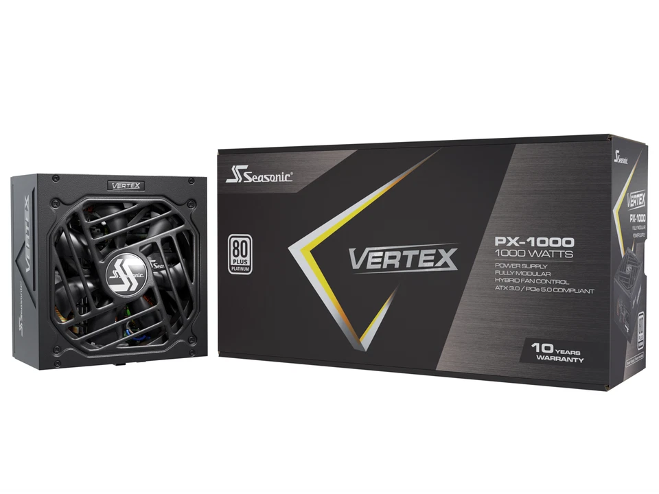Seasonic VERTEX PX-1000, 1000W 80+ Platinum, ATX 3.0 / PCIe 5.0 Compliant, Full - Image 2 of 2