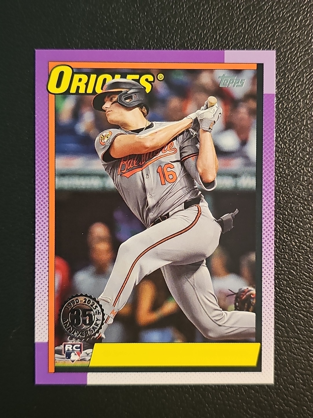 2025 Topps Series 1 - Coby Mayo - NO NAME 1990 insert /35 - (RC) Orioles 🔥 SSP