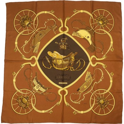 Hermès Springs Silk Carre 90 Scarf Tuch Schal