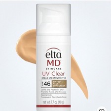 EltaMD UV Clear Broad-Spectrum SPF 46 Tinted Face Sunscreen exp 9/2027