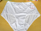 2 NWT Solid White 100% Cotton Lorraine Brief Panty Plus Size 13 Lot 5X — photo 3