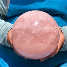 10.12LB Large Natural Pink Rose Quartz Sphere Crystal Ball Reiki Healing
