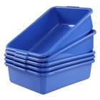 Small Restaurant Utility Bus Box 5-Pack 8 L Commercial Bus Tubs Blue