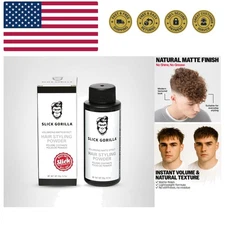 Hair Styling Powder for Men 0.70 oz 20ml, Texture Powder, Matte Finish, 24 Ho...