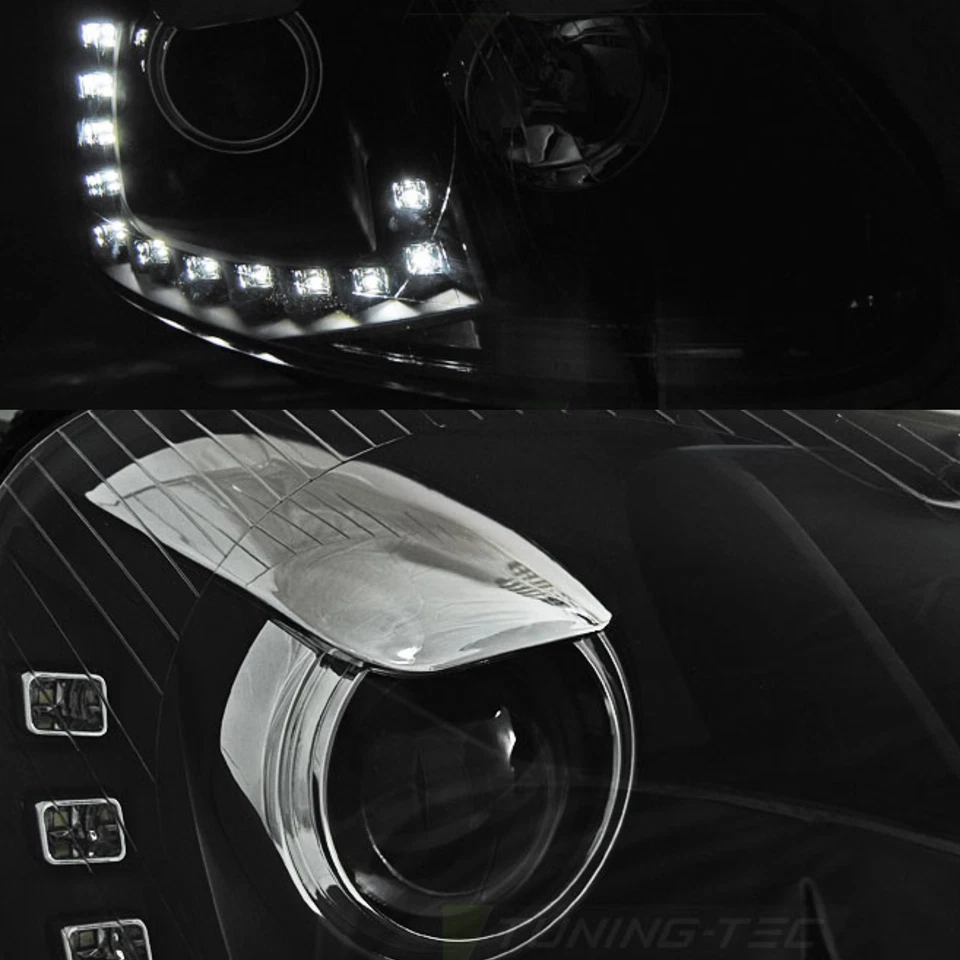 LED Tagfahrlicht Scheinwerfer in schwarz für VW Golf 5 V Jetta 3 10.2003-2009 - Bild 3 von 4