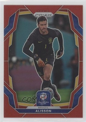 2024 Panini Prizm CONMEBOL Copa America Red 133/199 Alisson Becker #25 13px