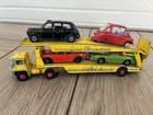 VINTAGE LESNEY MATCHBOX KING SIZE K-8 GUY WARRIOR CAR TRANSPORTER W/Cars