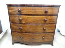 Victorian Mahogany Bow Front Chest of Drawers