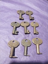 Lot Of 8 Vintage Fraim Brass Hollow Barrel Padlock Keys Lock Antique Lot Of 8 Vintage Fraim Brass Hollow Barrel Padlock Keys Lock Antique