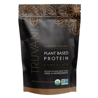 1/27 Truvani Vegan Pea Protein Powder | Chocolate | 20g Organic Plant Based Prot