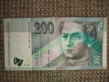 Slovakia 200 Korun 1999 Banknote UNC Scarce Year Emission Slowakei Bankschein