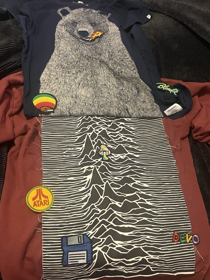 DIY Michael Mell's Hooded Sweatshirt and Patches from Be More Chill - Image 2 of 4