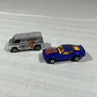 VTG 1974 Hot Wheels California Cruisin Van & Matchbox Mustang #10 Piston Popper