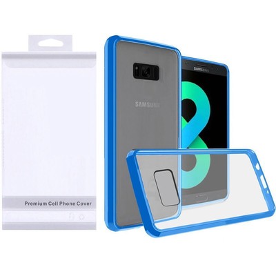 ''GSA Ultra Slim Clear Bumper Case for Samsung Galaxy S8 Plus - Blue''