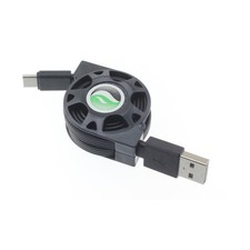 USB Cable Retractable Type-C Charger Power Cord USB-C Wire for SmartPhones
